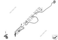 Auxiliary cable for BMW Motorrad K 1200 GT from 2004