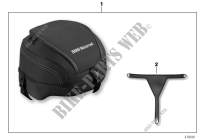 Bag, pillion seat for BMW R 1200 R from 2013