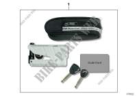 Brake disc lock with alarm system for BMW F 650 GS from 2006