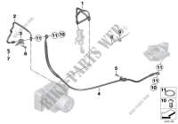 Brake pipe, rear, Integral ABS for BMW K 1300 R from 2007