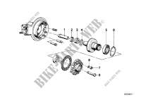 Differential crown wheel inst.parts for BMW R 75/5 from 1969