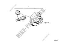 Differential gear set for BMW R 80 GS from 1990
