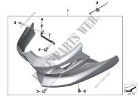 Engine spoiler for BMW Motorrad F 800 R 15 from 2013