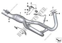 Exhaust manifold for BMW Motorrad R 1200 R from 2013