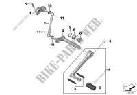 External gearshift parts/Shift lever for BMW R nineT Pure from 2015