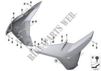 Fairing side sections for BMW Motorrad R 1200 RS from 2014