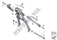 Frame front section/mounting parts for BMW R 1200 RT 10 from 2008