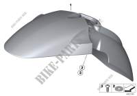 Front wheel cover, bottom for BMW R 1200 GS 08 from 2006