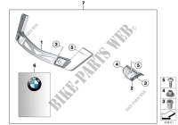 Mounting parts set f windshield for BMW K 1300 R from 2007