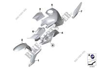 Painted parts WN37 silk metallic for BMW K 1300 R from 2007