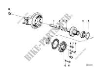 Rear axle drive parts for BMW Motorrad R 100 /7T from 1977
