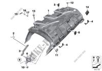 Rear carrier section, one part for BMW R 1200 GS 08 from 2006