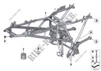 Rear frame for BMW Motorrad R 1200 GS Adventure 06 from 2005