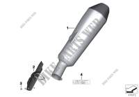 Sport silencer for BMW R 1200 R from 2013