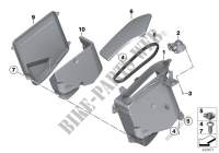 Storing part./moulding radio cut out for BMW R 1200 RT 10 from 2008