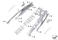 Tail trim for BMW Motorrad K 1600 GTL Exclusive from 2013