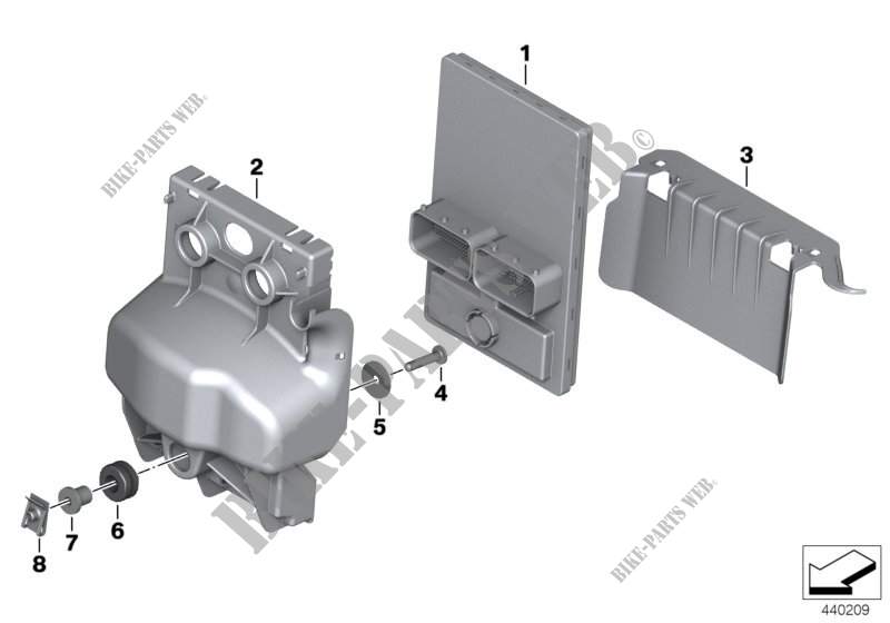 Central chassis electronics for BMW Motorrad F 800 GS 13 from 2011