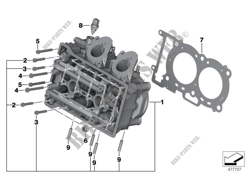 Cylinder head/Mounting parts for BMW Motorrad C 600 Sport from 2011