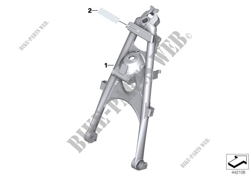 Front frame for BMW Motorrad R 1200 GS Adventure 06 from 2005
