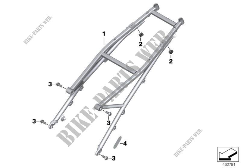 Rear frame for BMW Motorrad R 1200 RS from 2014
