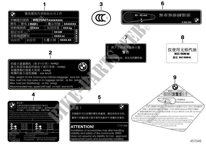 Signs China for BMW Motorrad F 800 GS 08 from 2006