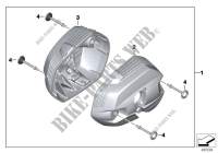 CYLINDER HEAD COVER, chrome for BMW Motorrad R 1200 R 11 from 2009
