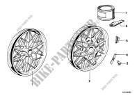 Cast iron rim silver for BMW Motorrad R 100 /7 from 1976