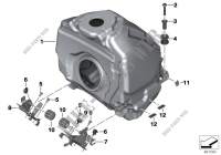 Fuel tank, fastening parts for BMW Motorrad R 1200 R from 2013