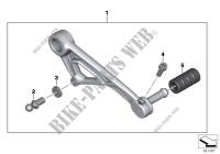 Gearshift lever, adjustable for BMW R 1250 GS 19 from 2017