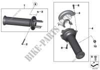 Handlebar grip, heated for BMW F 650 GS from 2006