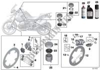 Service, brakes for BMW Motorrad R 1200 GS Adventure 10 from 2008