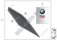 Set of mudguards for BMW Motorrad R 1200 RT 05 from 2003