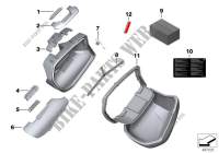Single parts, touring case for BMW R 1200 R from 2013