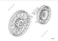 Spoke wheel for BMW R 80 GS from 1990
