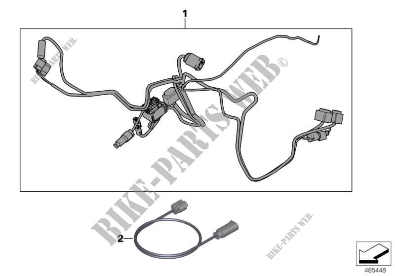 Add.wiring harness special vehicle for BMW Motorrad F 800 GS 08 from 2006