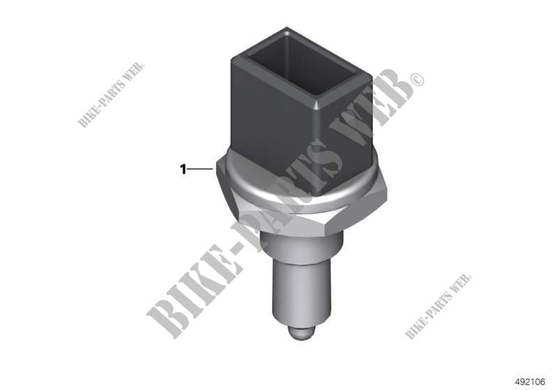 Coolant / oil temperature sensor for BMW Motorrad R 1200 RT 10 from 2008