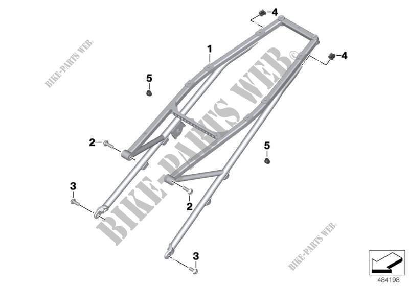 Rear frame for BMW Motorrad R 1200 GS Adventure from 2012