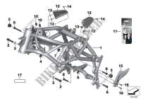 Front frame for BMW Motorrad F 700 GS from 2011