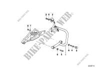 Mounting parts f rear protection bar for BMW Motorrad K 75 RT from 1989