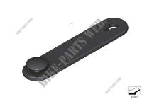 Rubber tension strap for BMW R 1200 R from 2013