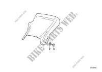 Slipstream deflector for BMW Motorrad R 100 GS PD from 1989