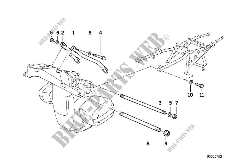 Engine Suspension for BMW Motorrad R 850 GS 95 from 1996