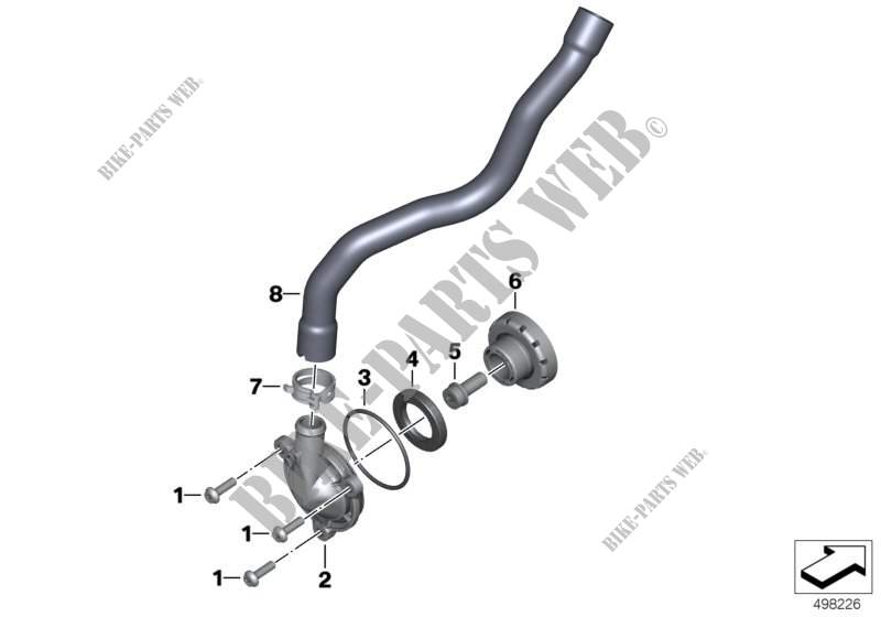 Engine ventilation for BMW Motorrad R 1200 R from 2013