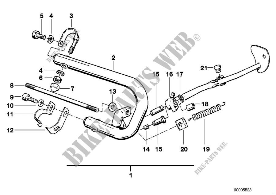 Safety bar for BMW Motorrad R 80 GS PD (CH) from 1990