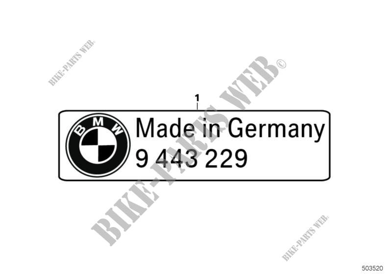 Signs for BMW Motorrad K 1600 GT 17 from 2015